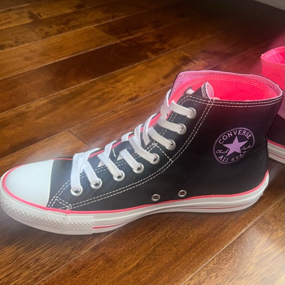 Converse All Star Chuck Taylor Double Layer and Tongue Hi Top Sneakers - Picture 7 of 11